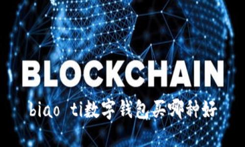biao ti数字钱包买哪种好